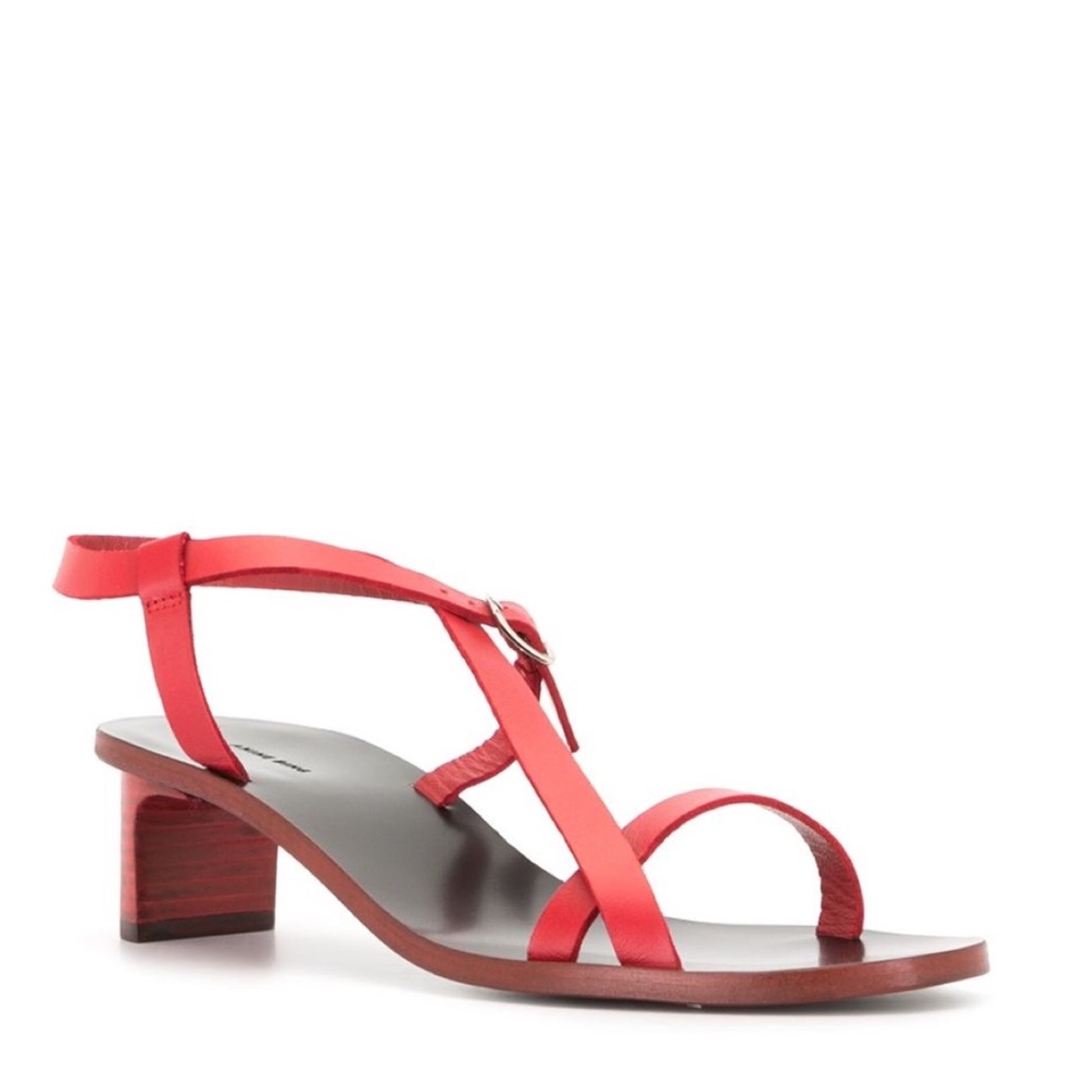 ANINE BING Remi strappy sandal in red